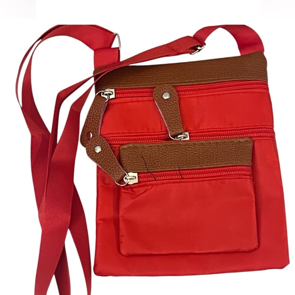 Red Crossbody Purse Handbag